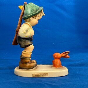 Vintage 1960 or Early 70s Hummel "Sensitive Hunter" #6 Boy Rifle and Bunny TMK3